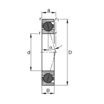 55 mm x 80 mm x 13 mm  FAG HCB71911-C-T-P4S roulements à billes à contact oblique