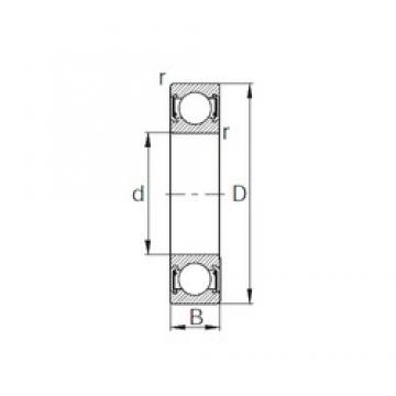 220 mm x 270 mm x 24 mm  CYSD 6844-2RZ roulements rigides à billes