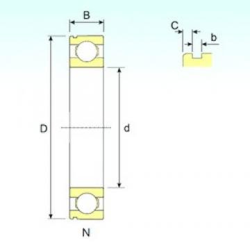 60 mm x 95 mm x 18 mm  ISB 6012 N roulements rigides à billes