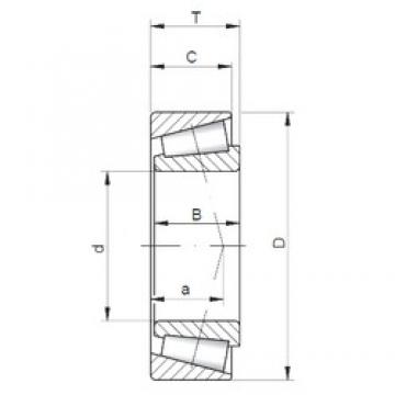 33,338 mm x 69,85 mm x 25,357 mm  ISO 2581/2523 Roulements à rouleaux coniques