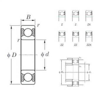 120 mm x 260 mm x 55 mm  KOYO 6324ZX roulements rigides à billes