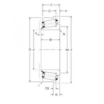 60 mm x 101,6 mm x 26,5 mm  Gamet 113060/113101XC Roulements à rouleaux coniques