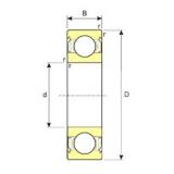 5 mm x 16 mm x 5 mm  ISB SS 625-2RS roulements rigides à billes