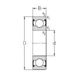 10 mm x 35 mm x 11 mm  NKE 6300-RS2 roulements rigides à billes