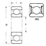 60 mm x 130 mm x 31 mm  FBJ 6312-2RS roulements rigides à billes