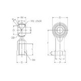 18 mm x 42 mm x 18 mm  NMB RBT18 paliers lisses