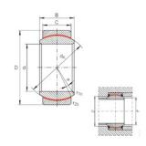 30 mm x 47 mm x 22 mm  INA GE 30 UK paliers lisses